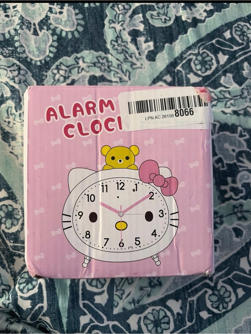 Hello Kitty white Cute Cat Alarm Clock -